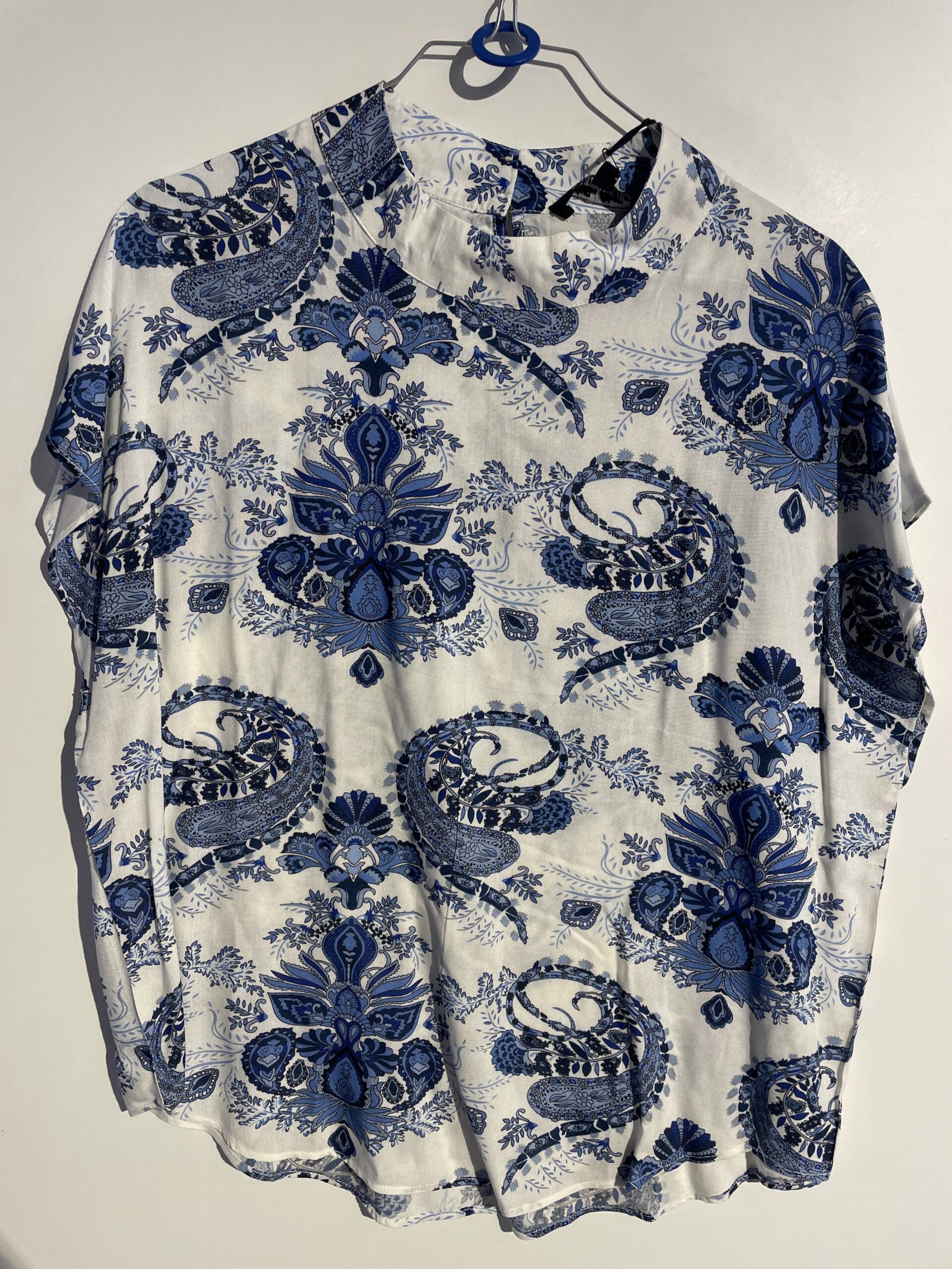 Top - Paisley turtle blå